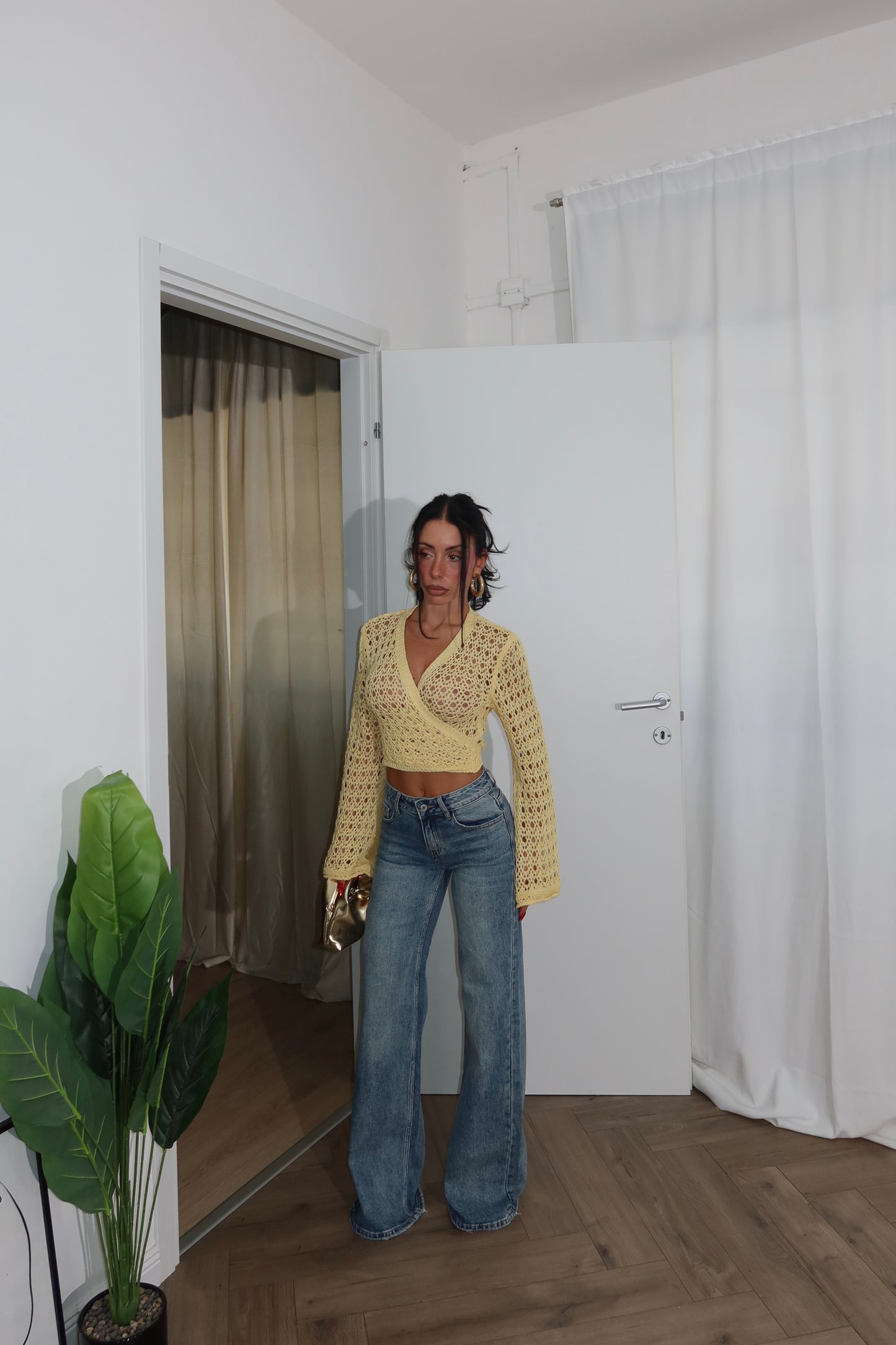 Incrociatina CROCHET giallo