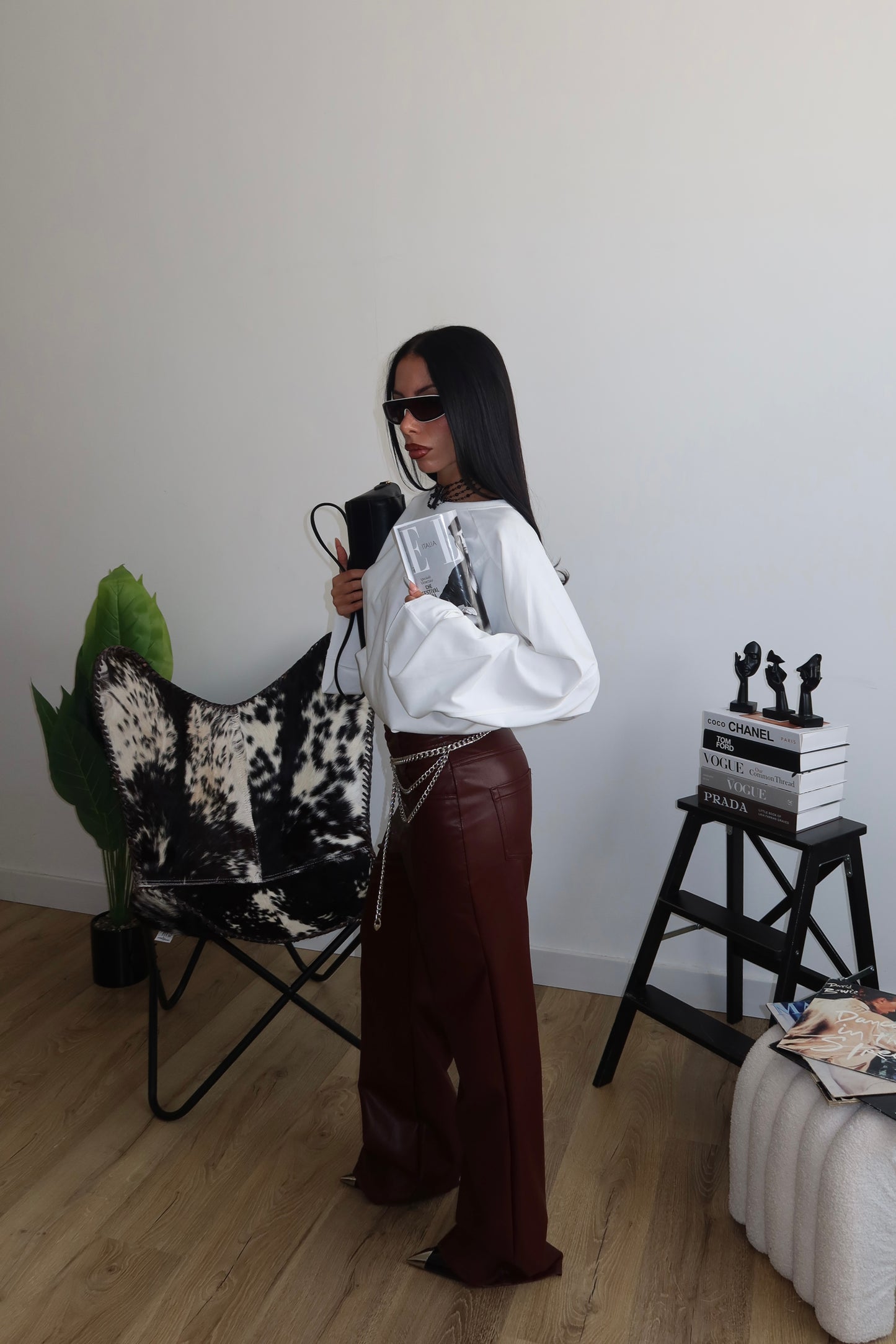 Pants KADEN bordeaux