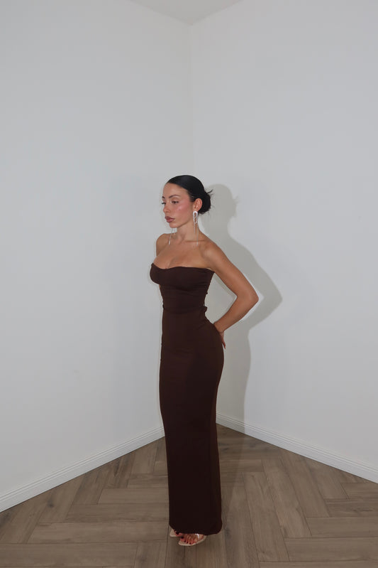Longdress LENA choco