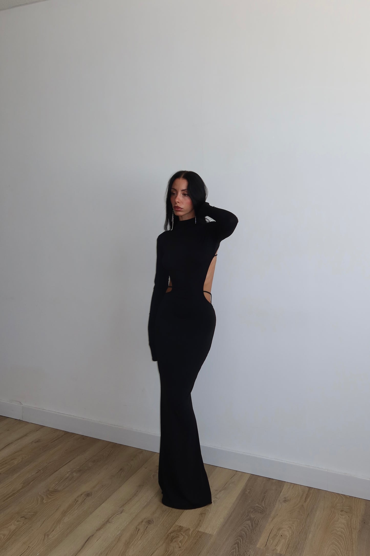 LongDress INTRECCIO nero
