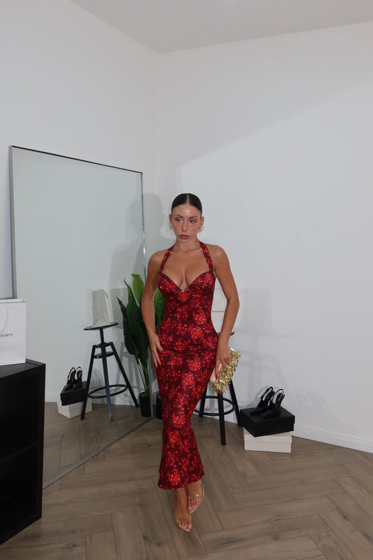 LongDress PROVENCE FANTASY rosso