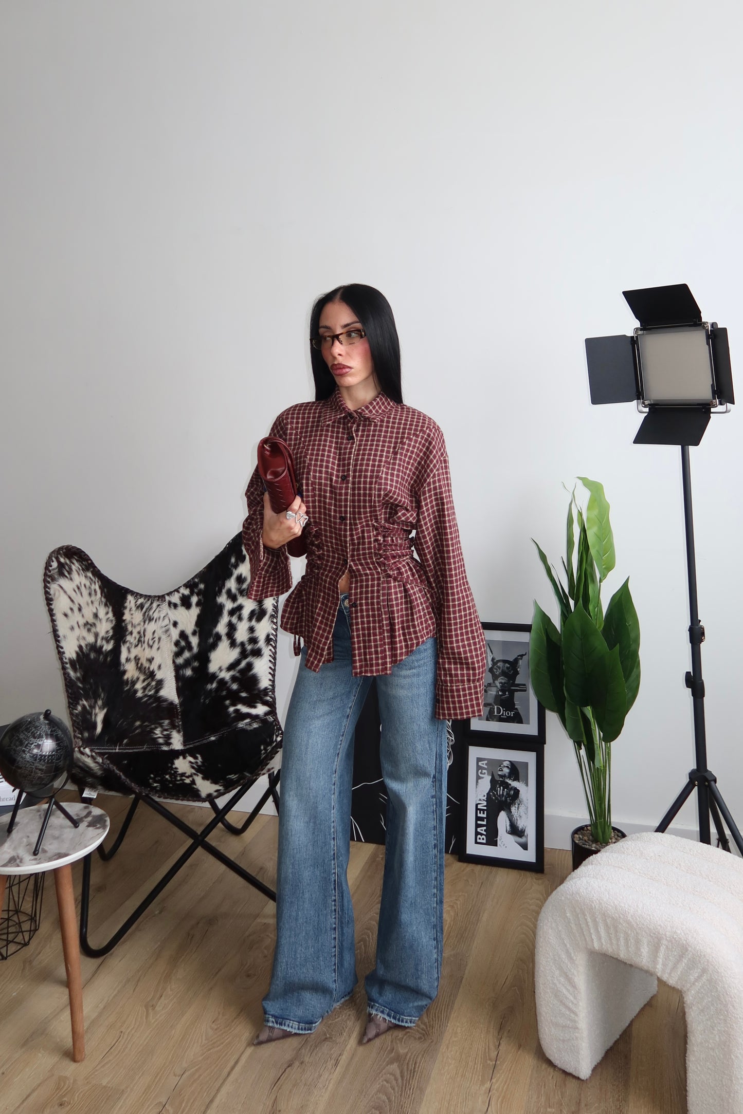 Camicia QUEEN BEE bordeaux