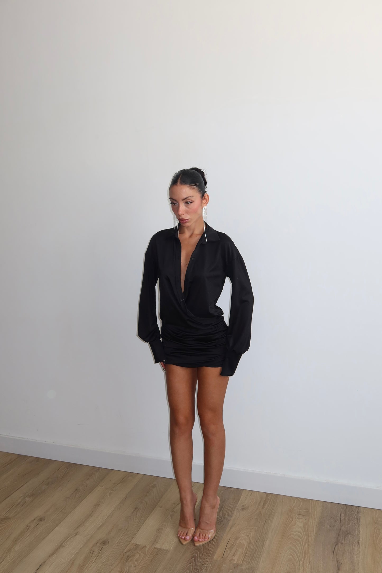 MiniDress DRAPERY nero