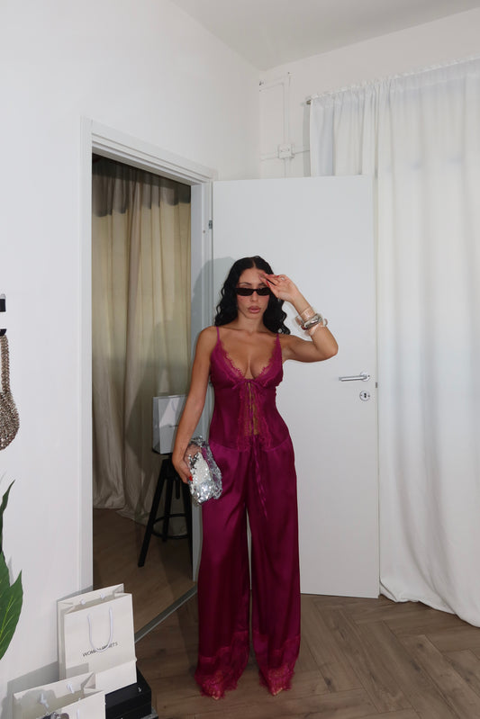 Cordset LOVER IN PIZZO Magenta
