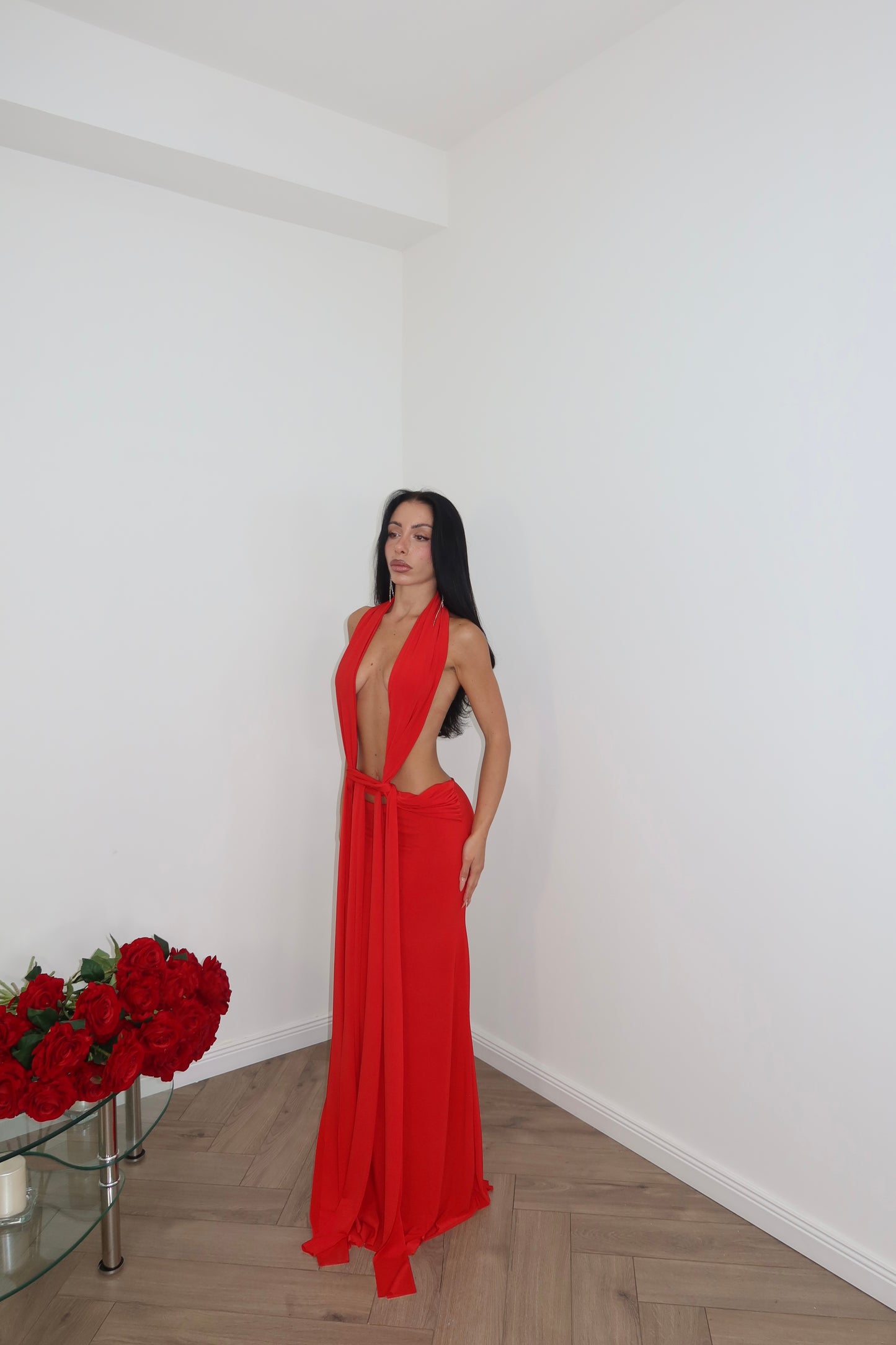 LongDress LOVE rosso