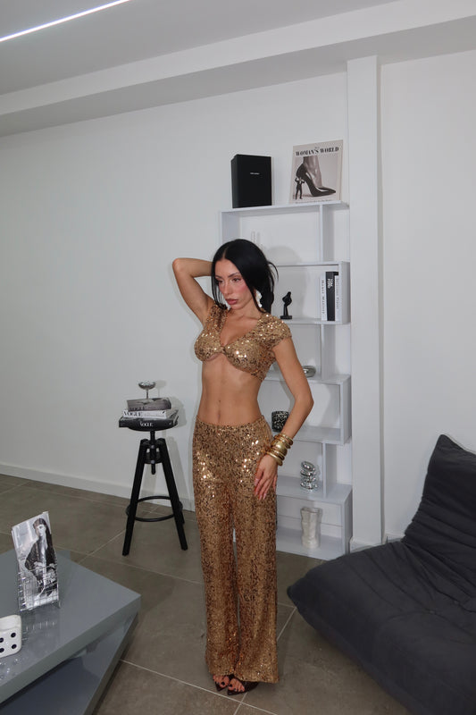 Cordset SHINY bronzo