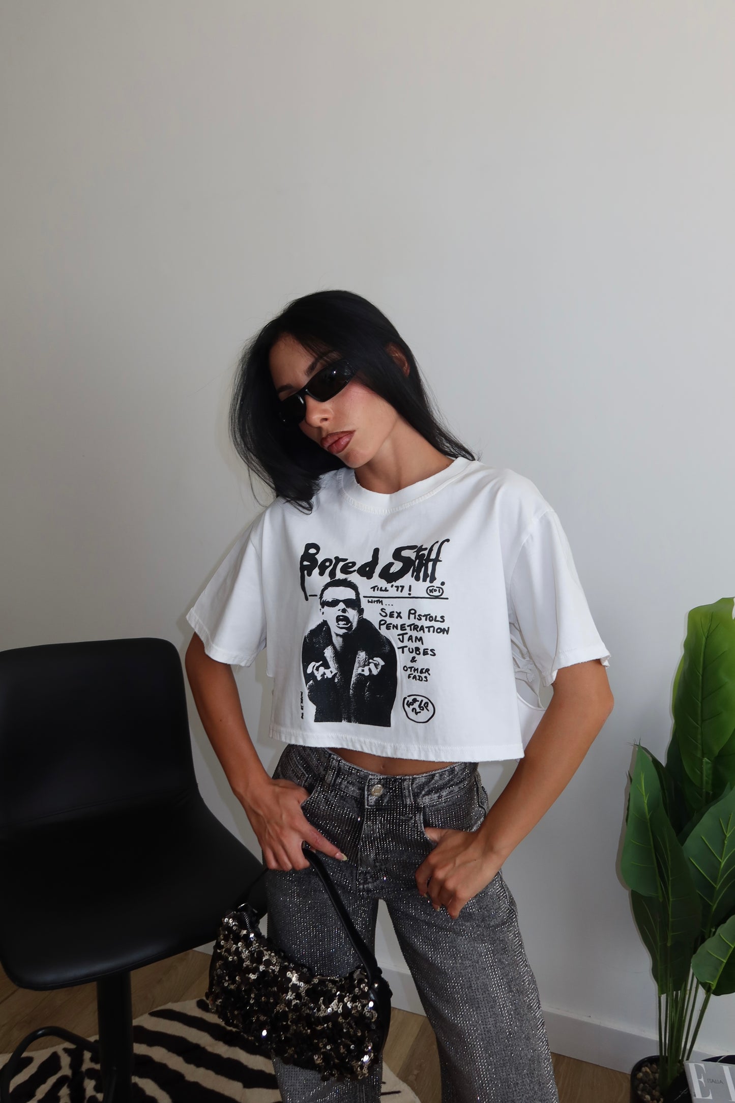 TShirt BORED bianca