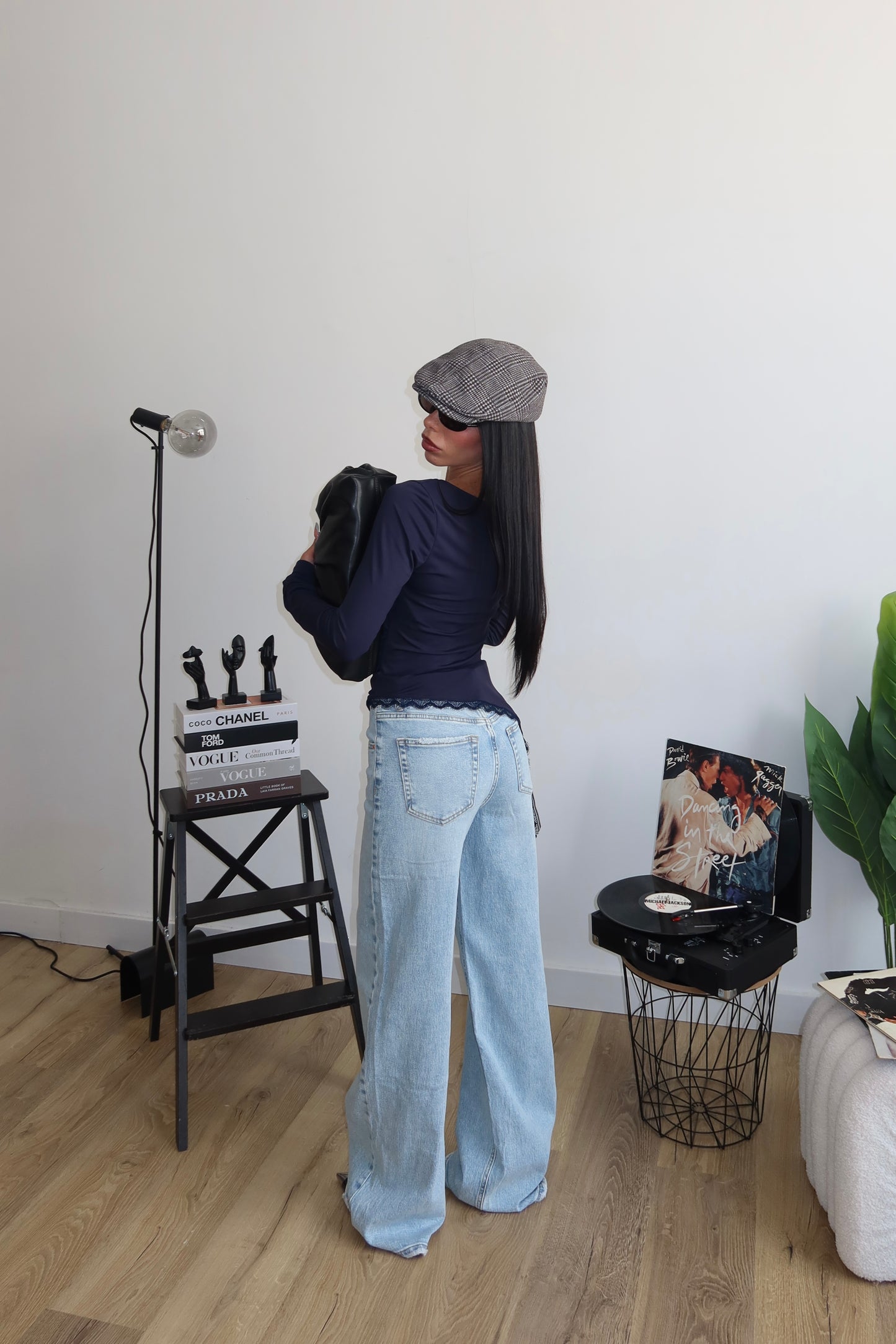 Maglia LATERAL DRAPERY blu