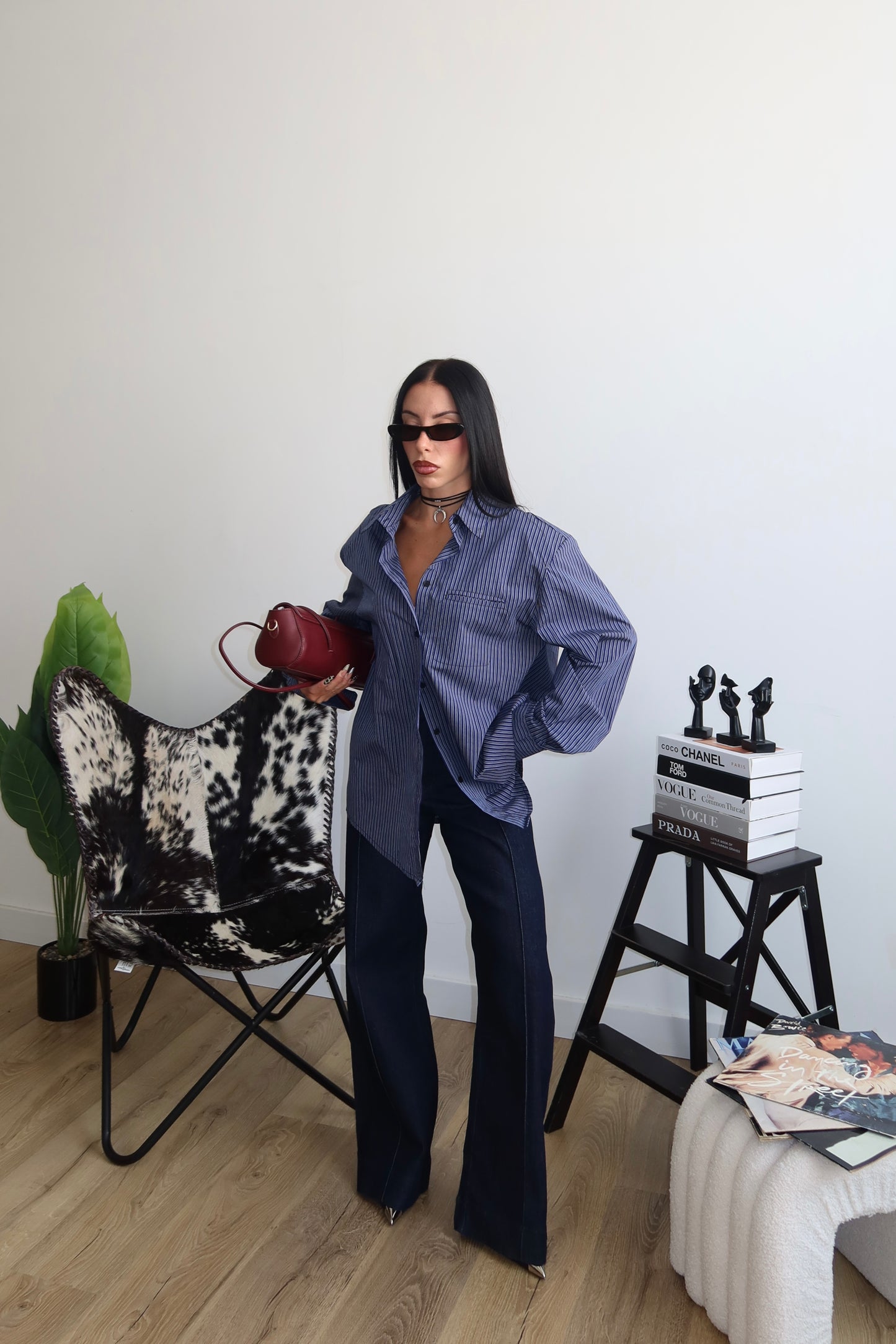 Camicia RIGATA blu