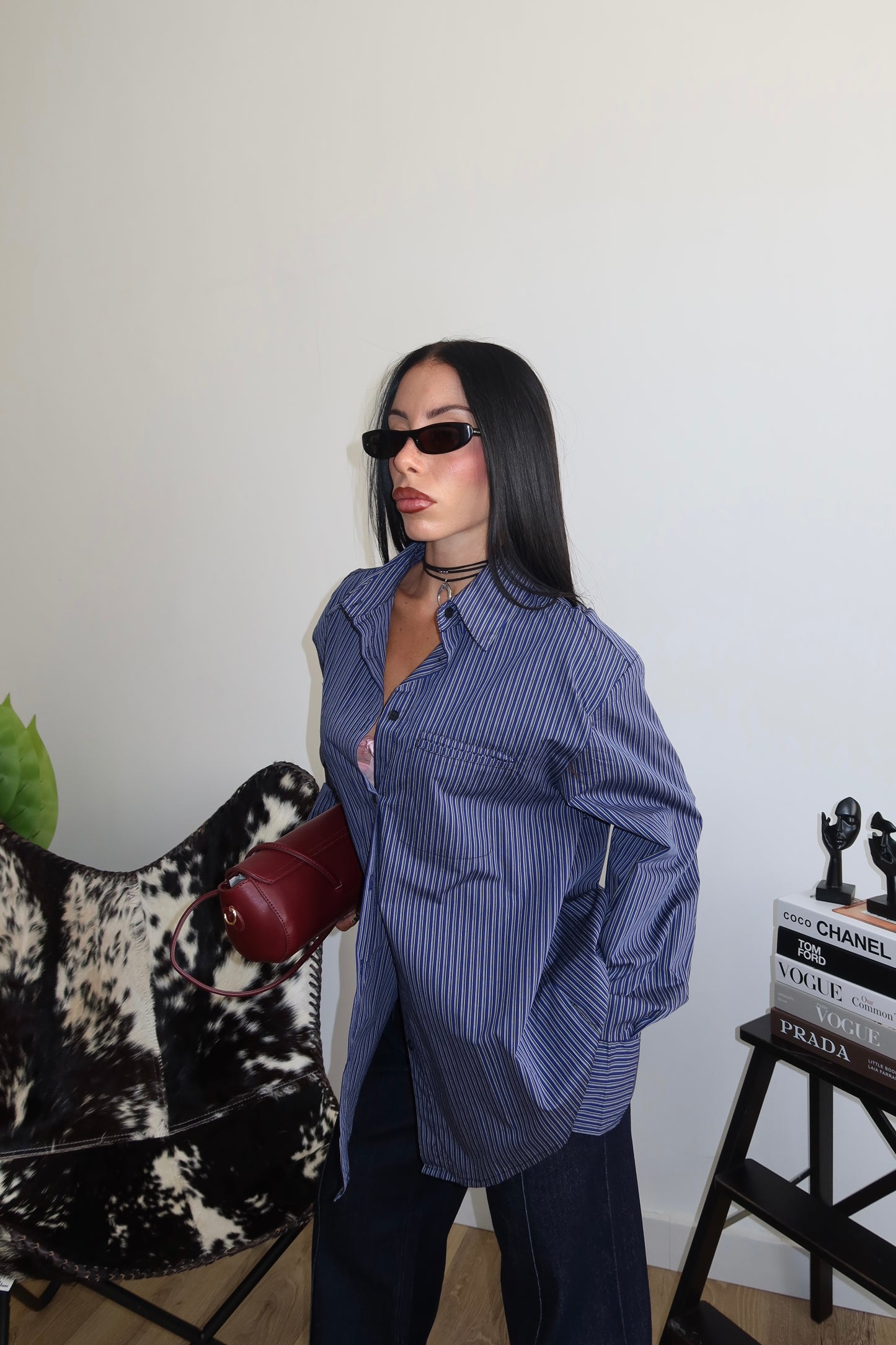 Camicia RIGATA blu