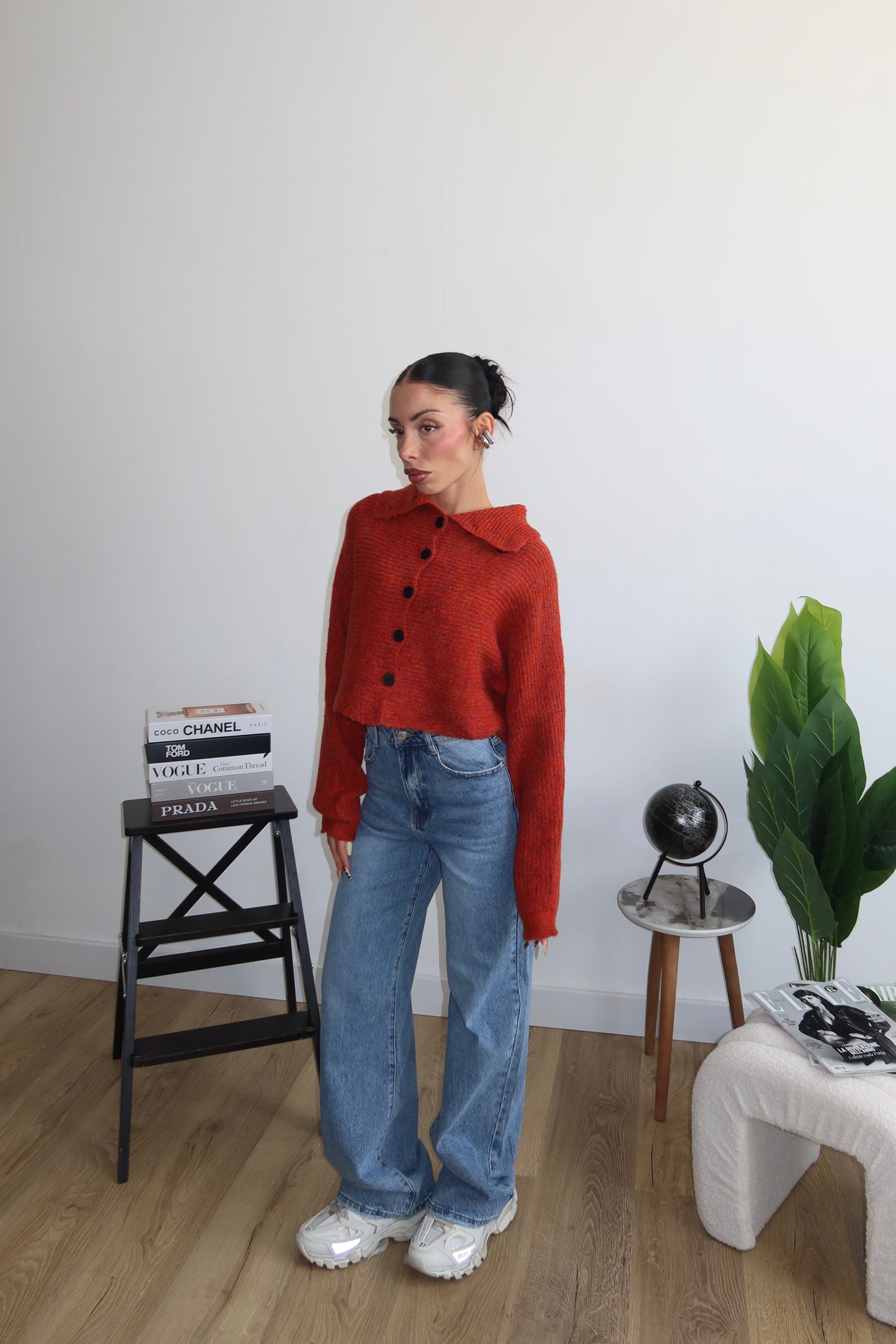 Cardigan PEGGY rosso