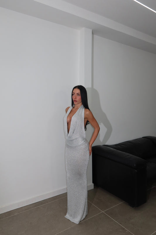 LongDress IBIZA argento