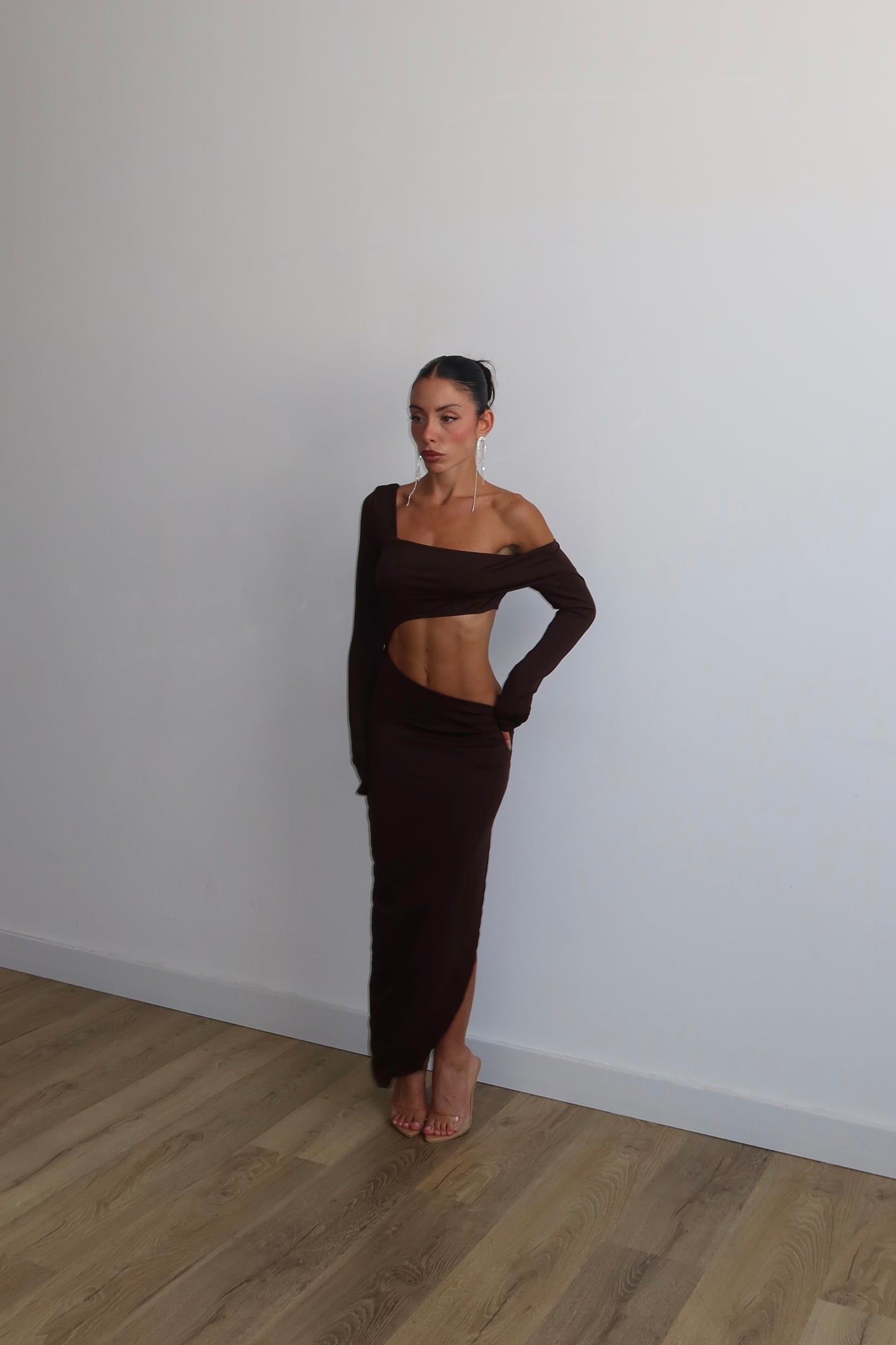 LongDress RENEE' choco