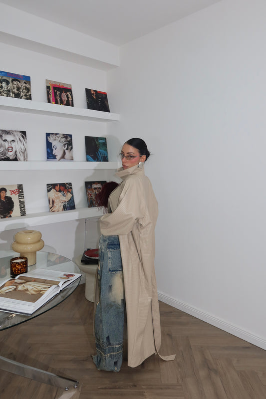 LUMINA beige trench coat