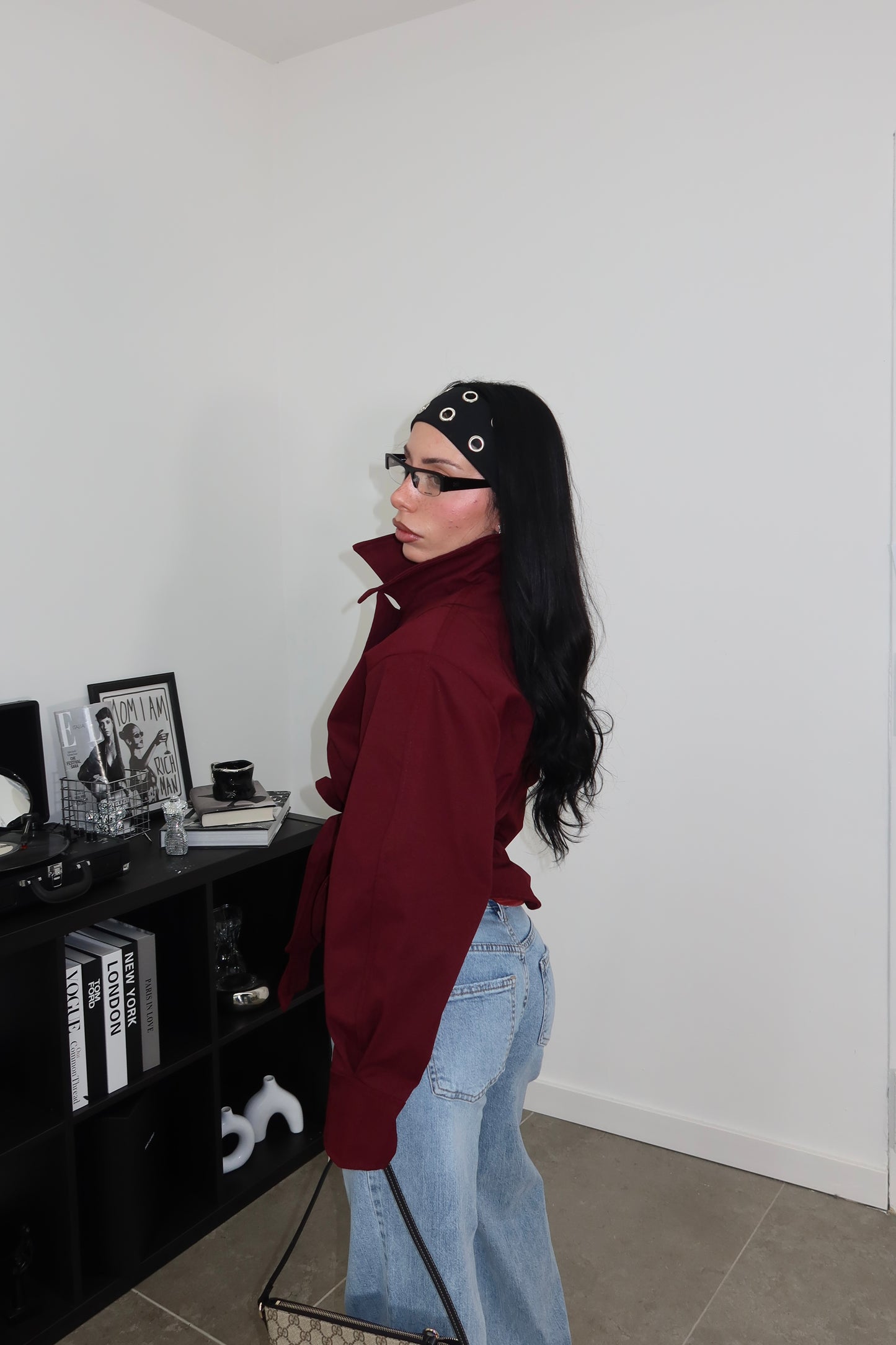 MiniTrench AVVITATO bordeaux