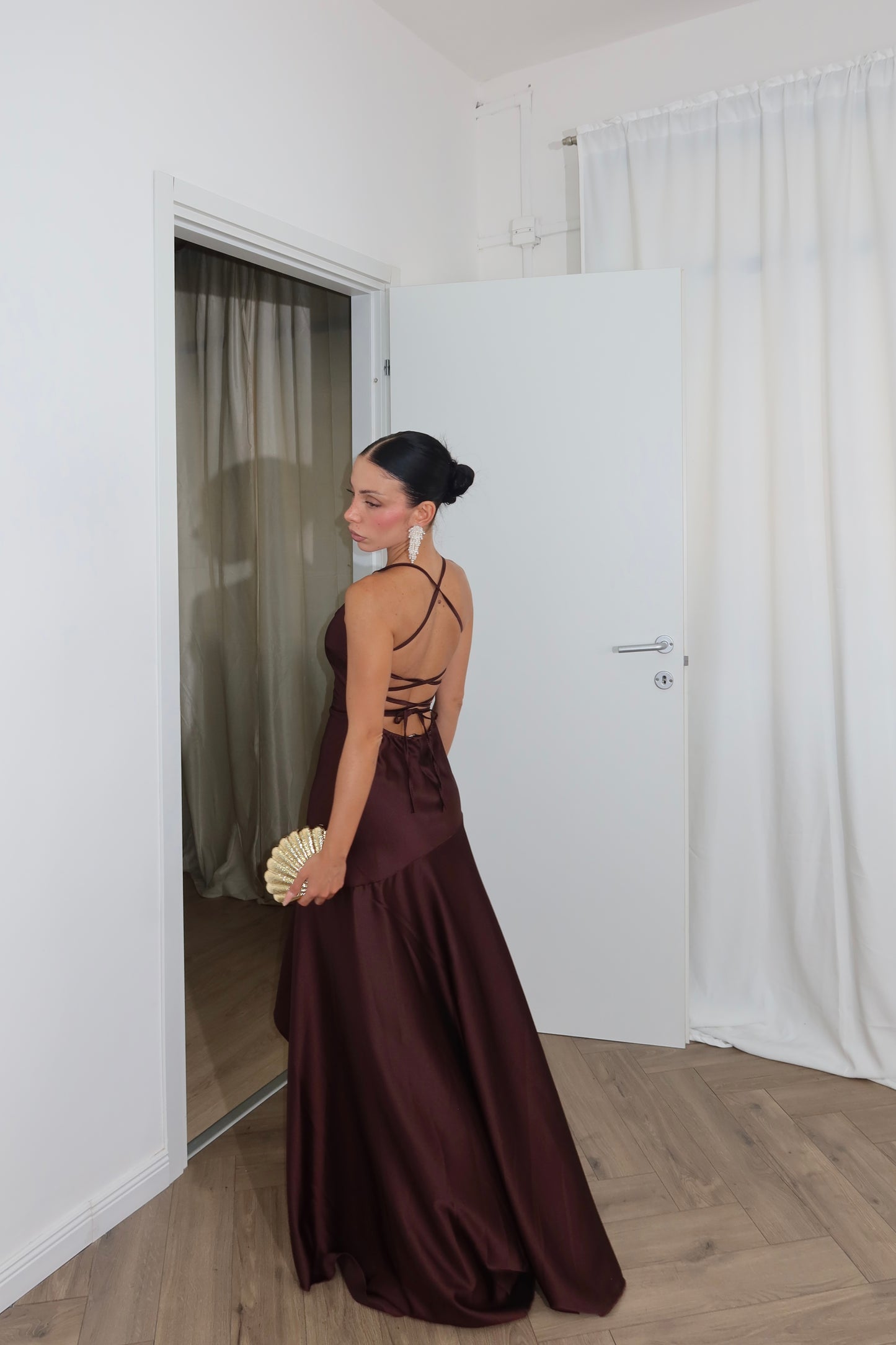 LongDress PEONIE choco