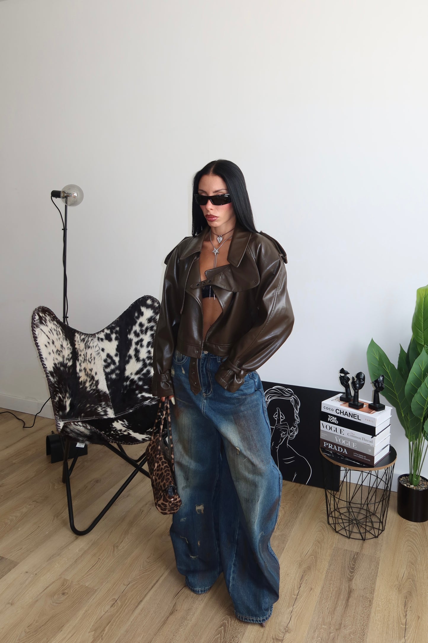 Jacket CROP SILENCE choco