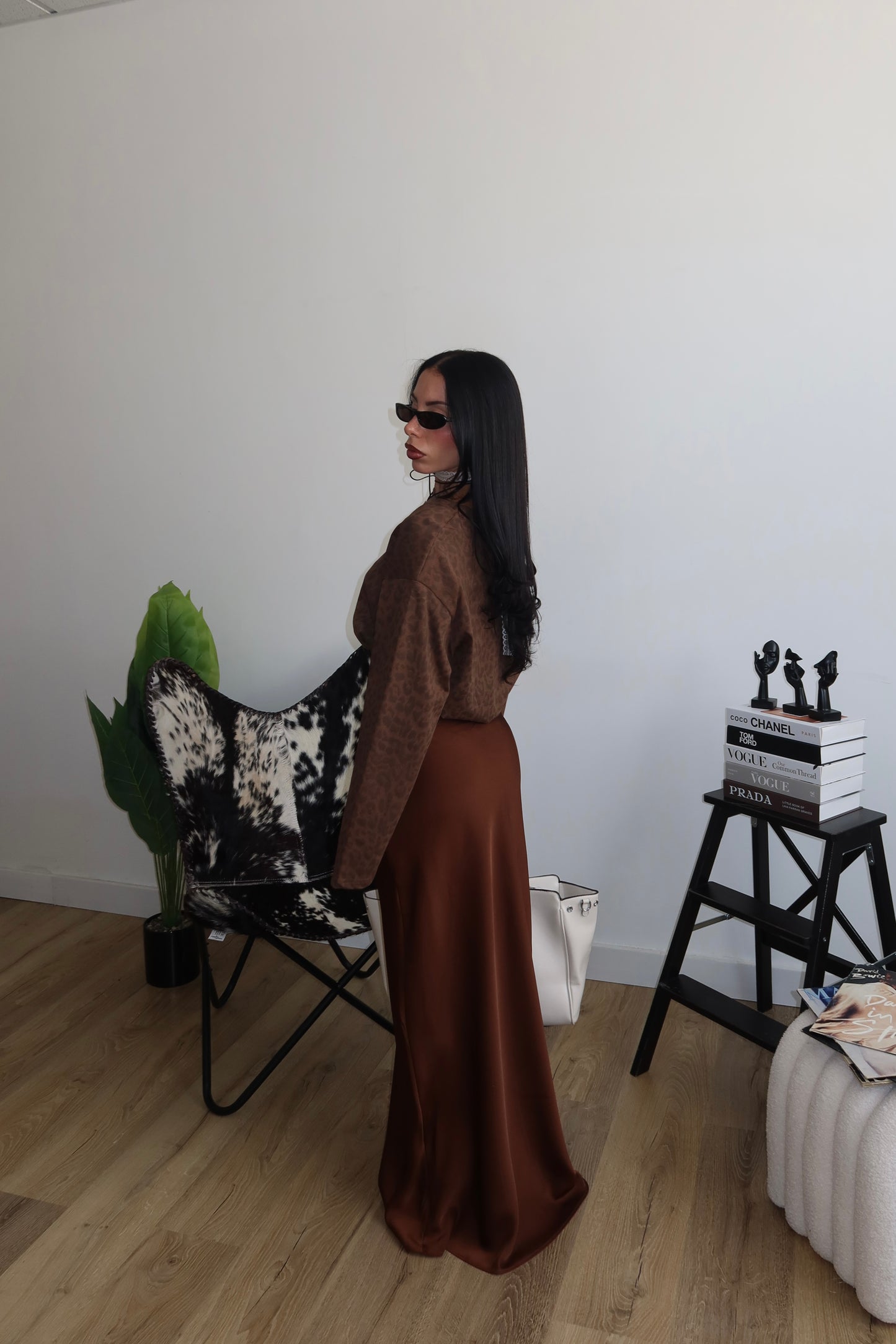 Longuette IN RASO choco