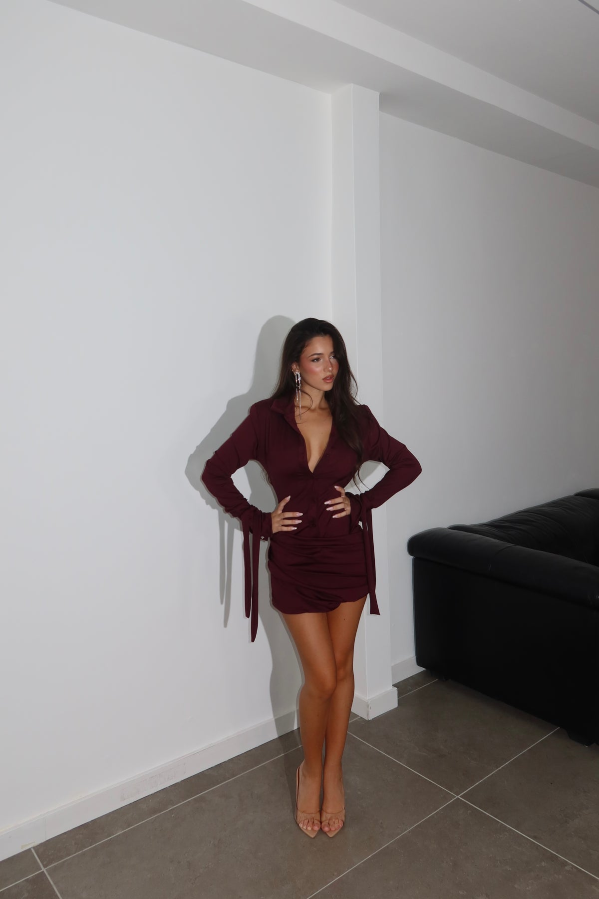 Minidress MY TYPE bordeaux