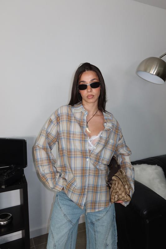 Camicia JEREMIAH azzurro/giallo