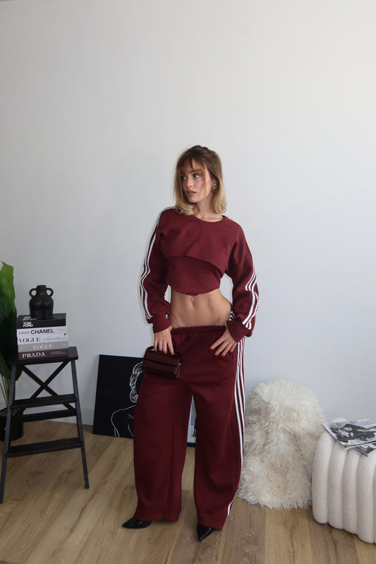 Cordset 3 LINES bordeaux