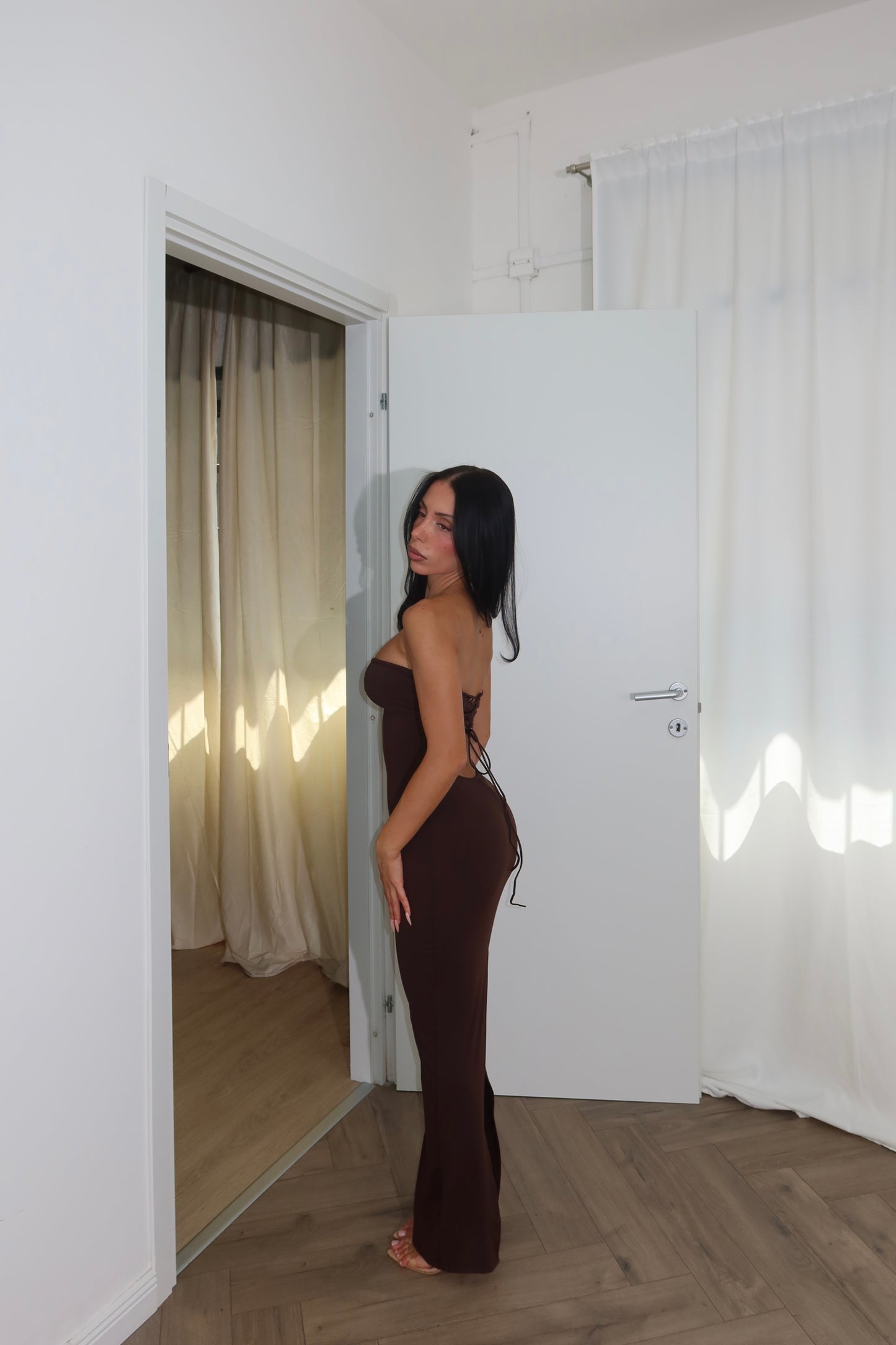 Longdress LENA choco
