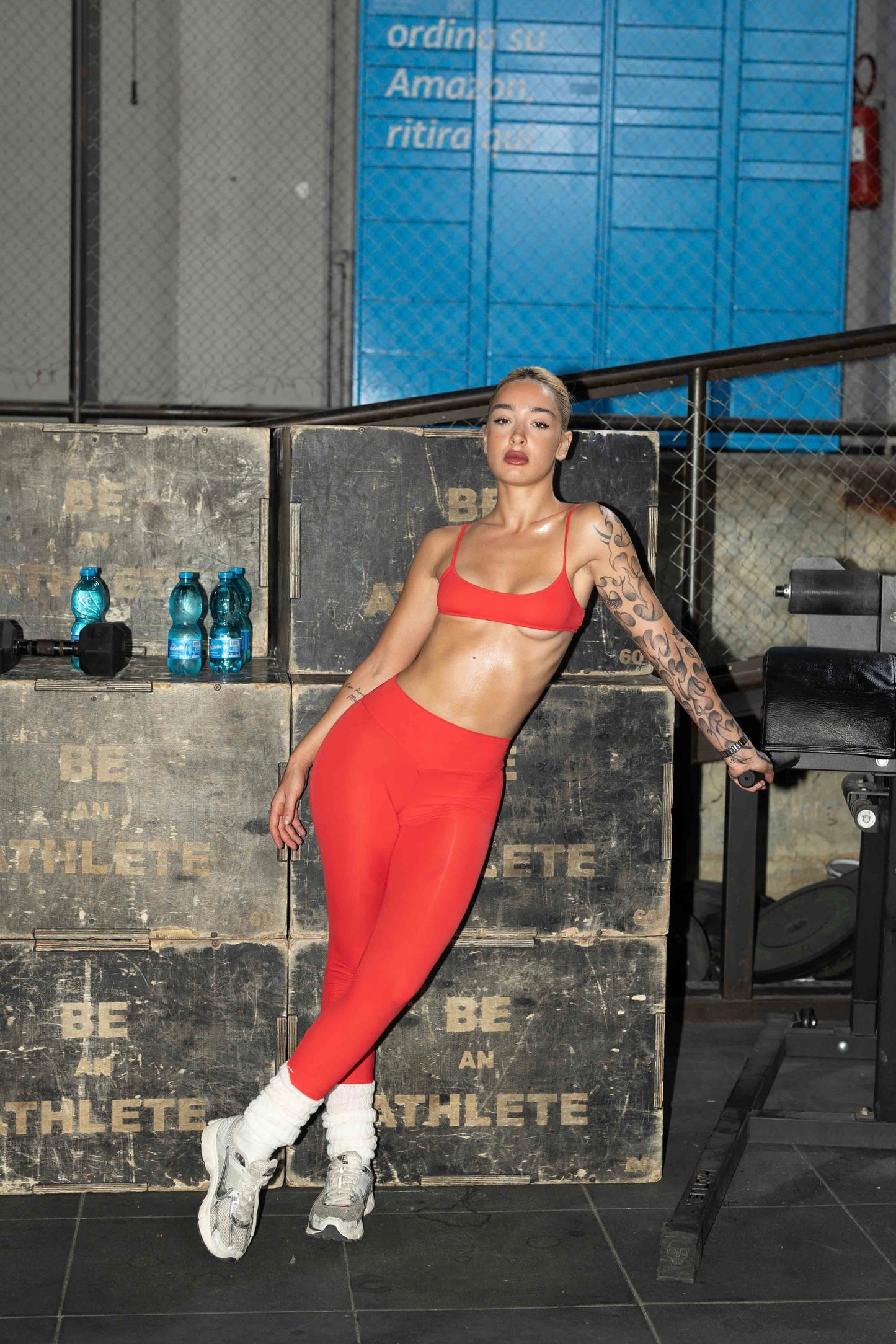 LEGGINGS SCULPT ROSSO