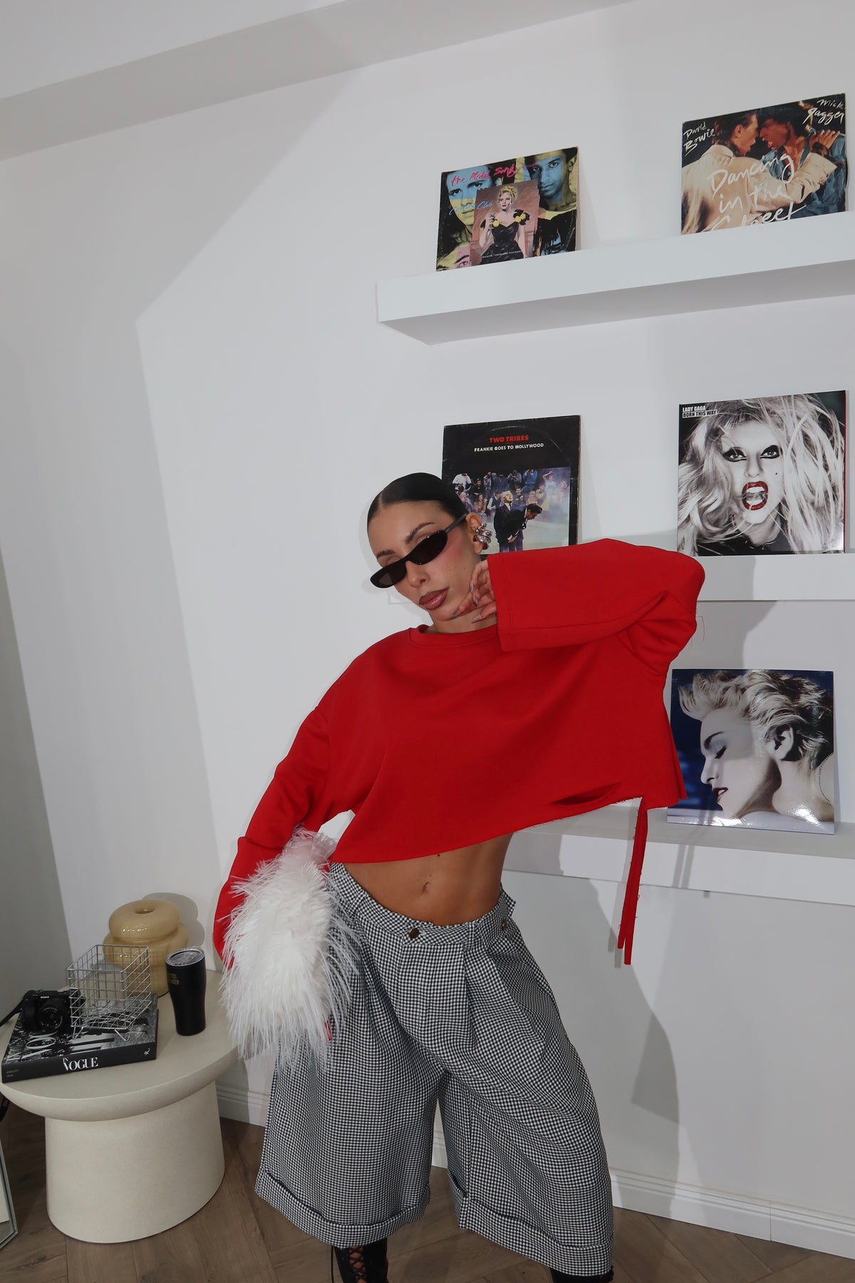 Felpa CRAZY rossa
