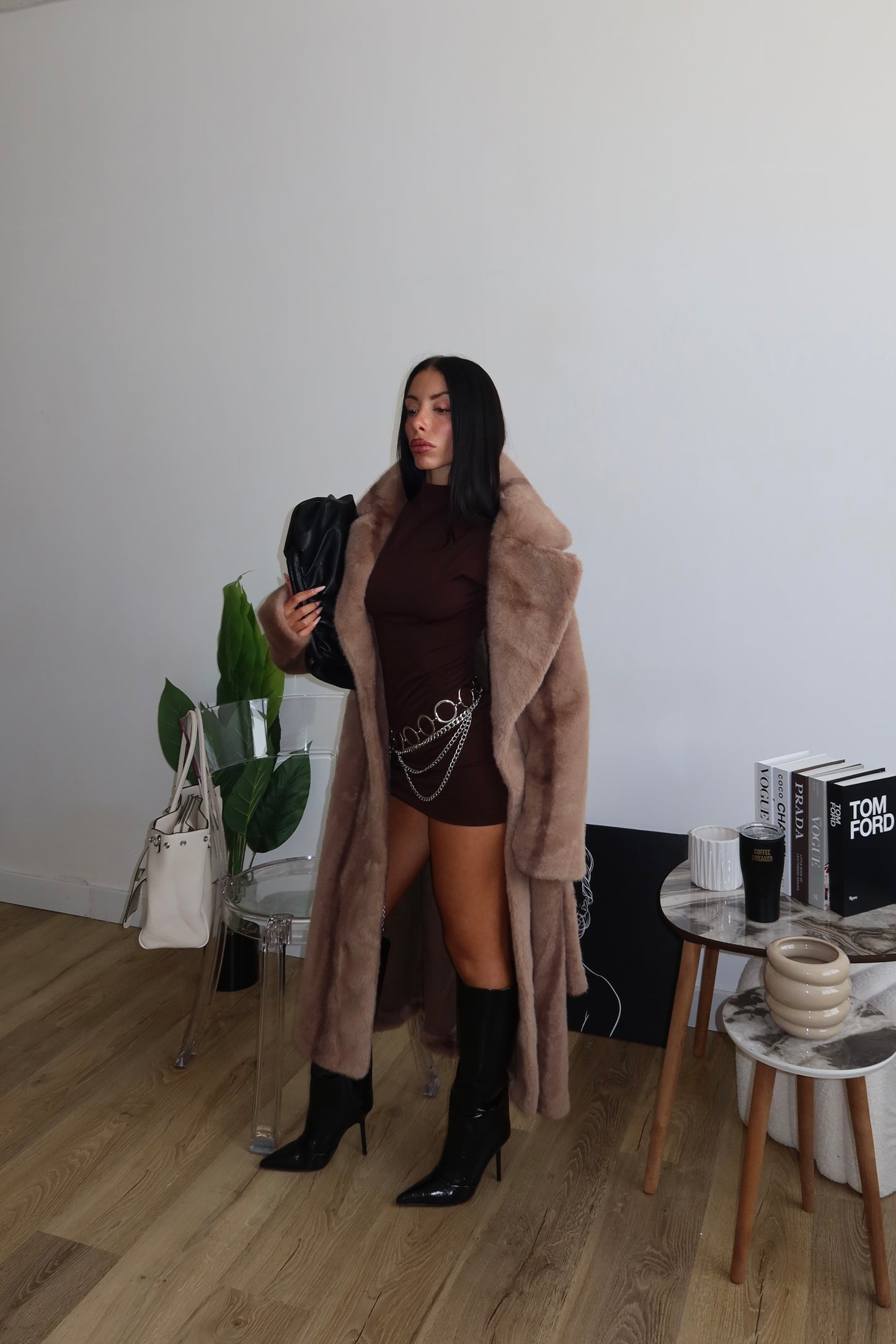 Minidress SPALLINA choco