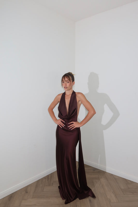 LongDress MELISSA choco