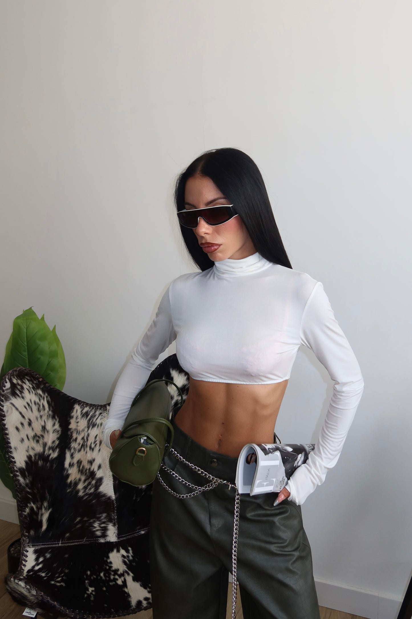 Top MELANY bianco