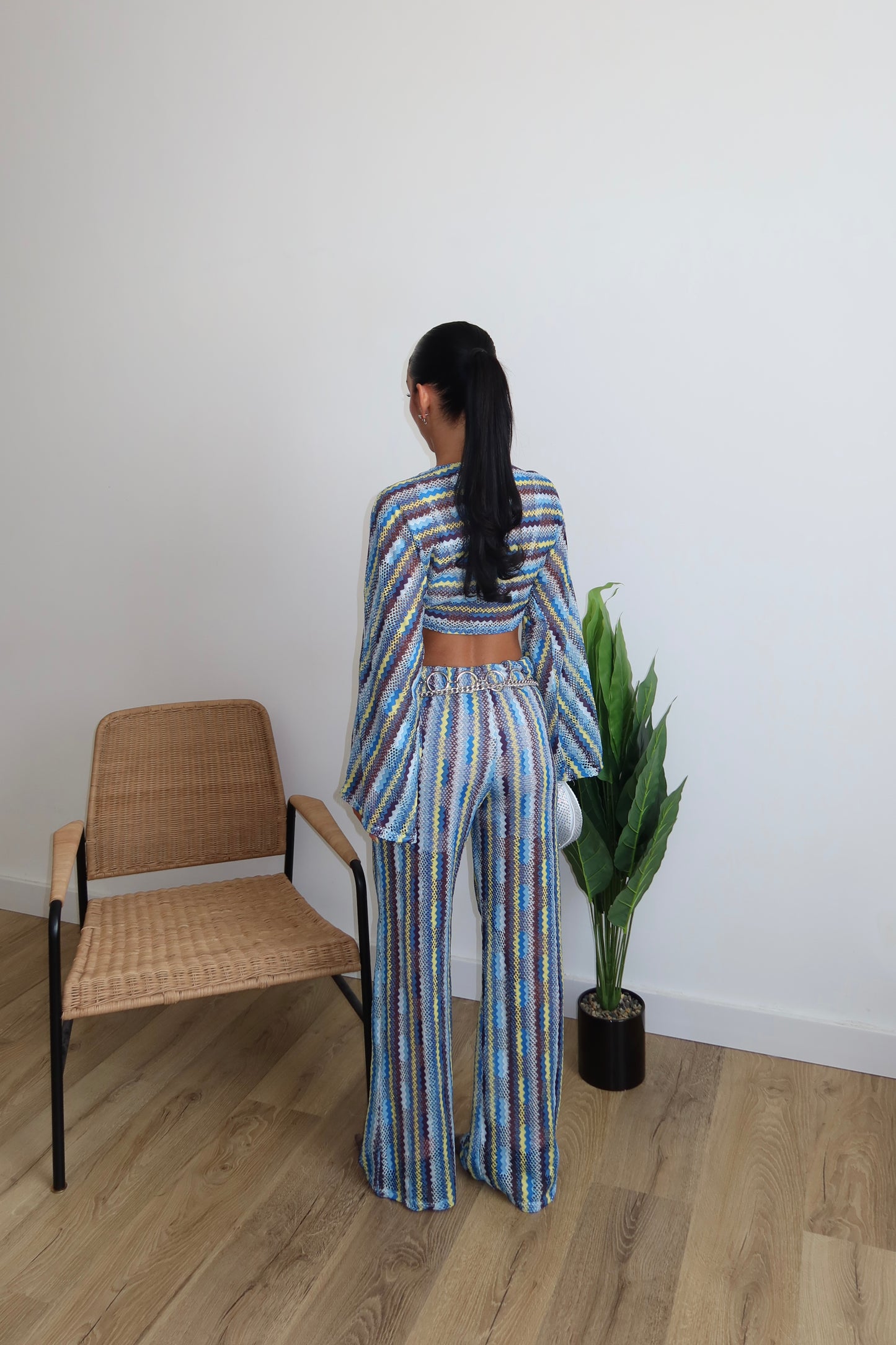 Cordset HOLES celeste