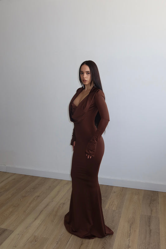 LongDress MILLE MODI choco