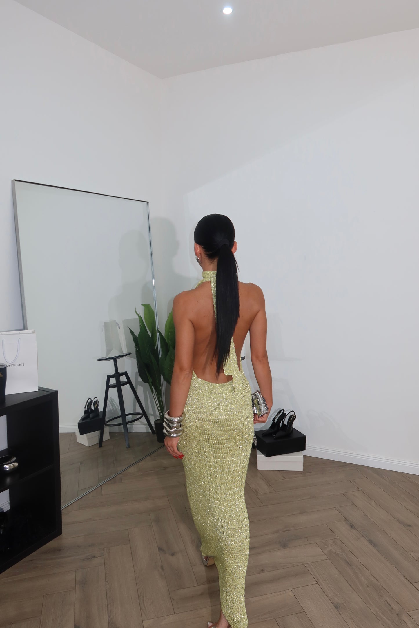 LongDress COPACABANA pistacchio