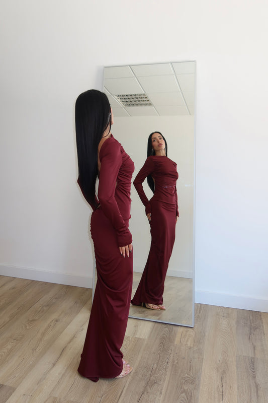 LongDress IVANA bordeaux