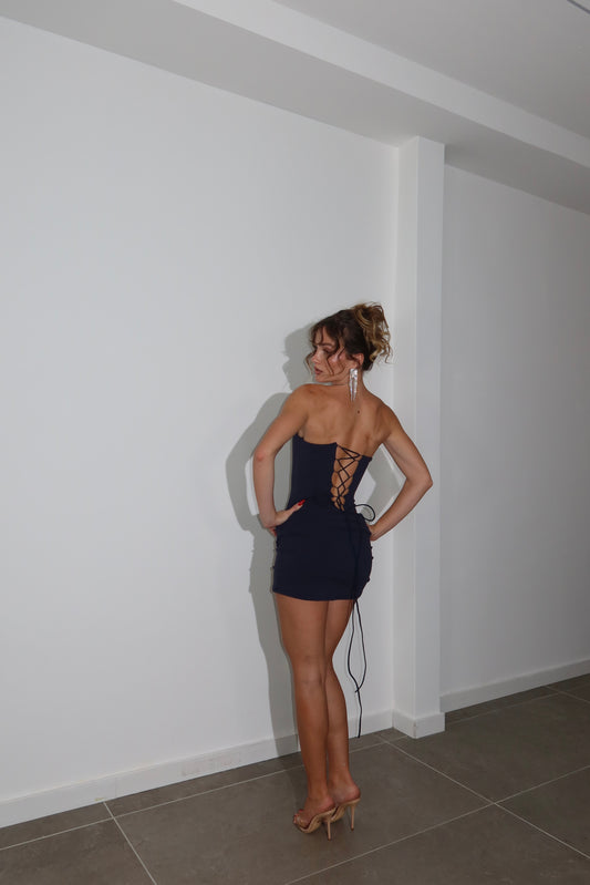 VIVIENNE Blue Mini Dress