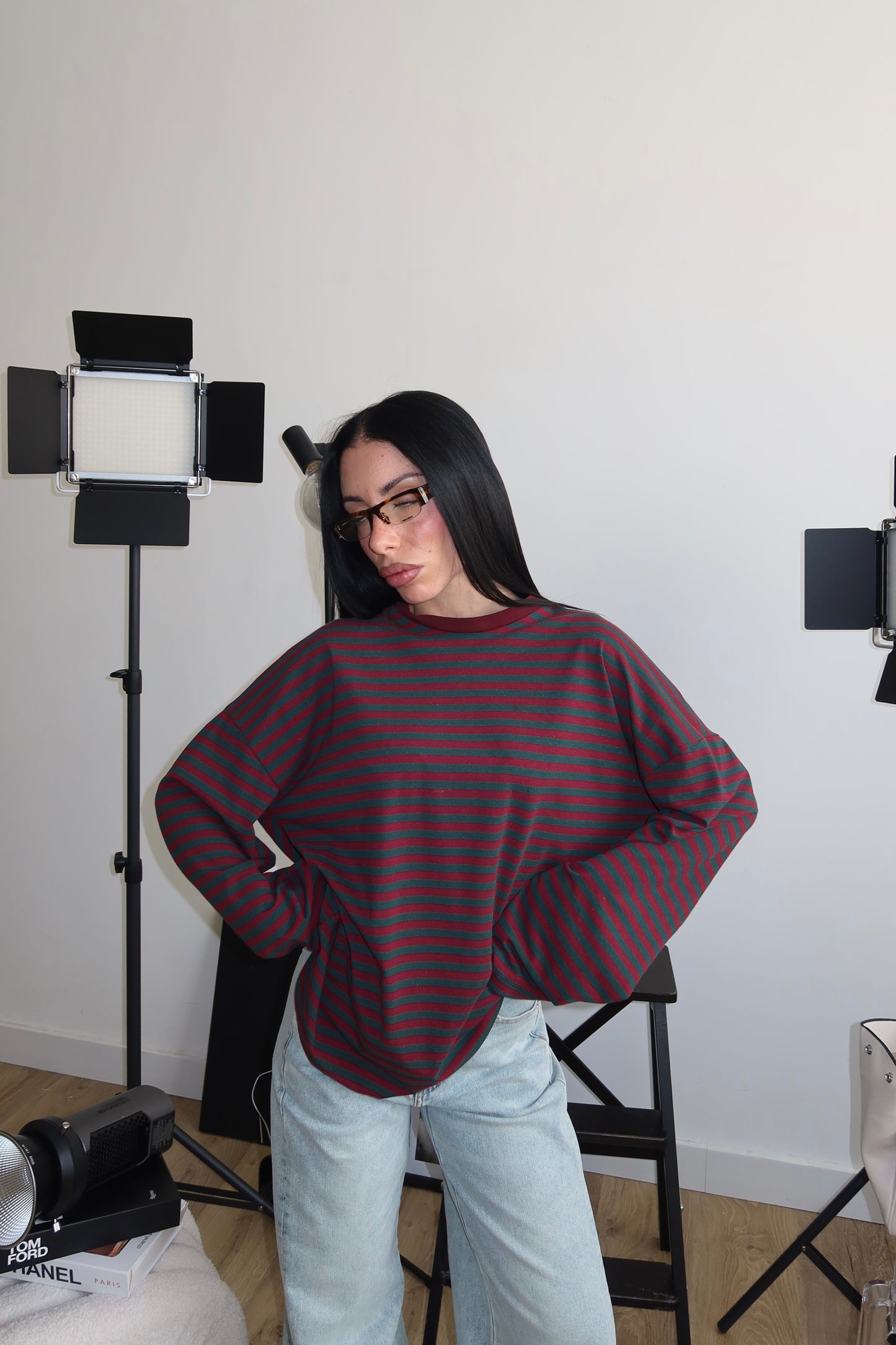 Maglia FREDDIE verde/bordeaux