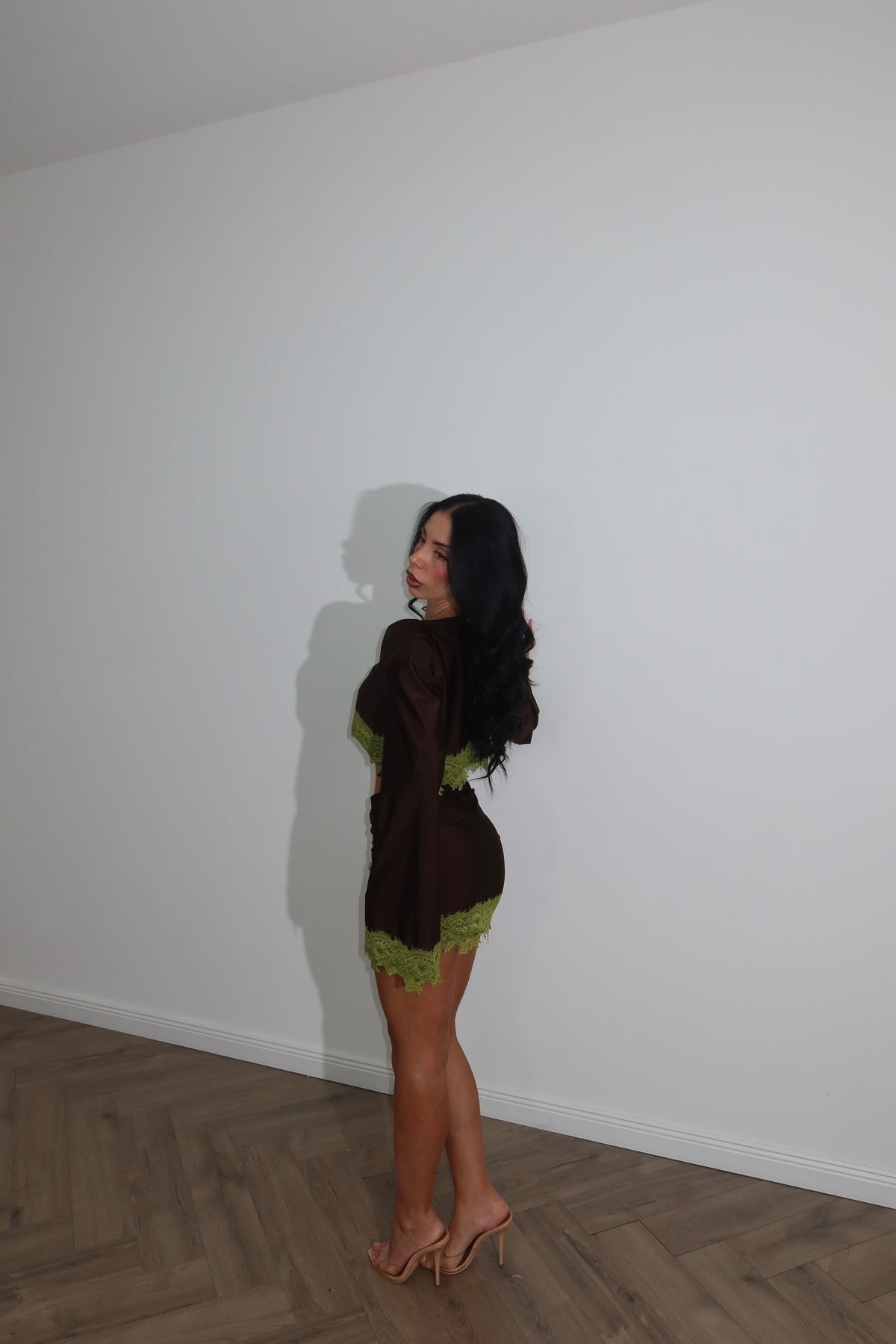 Cordset LUCKY choco/verde
