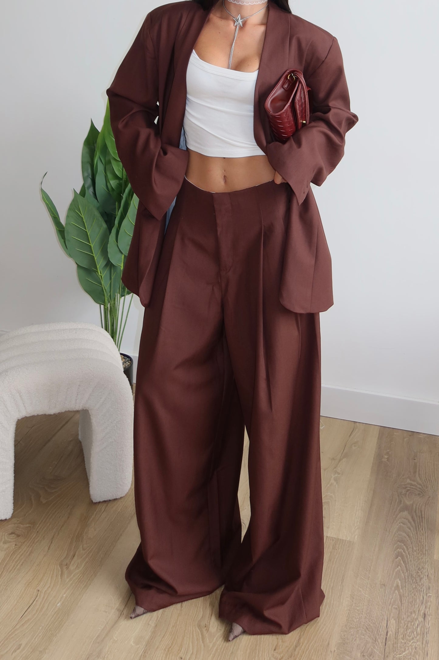 Tailleur HARVEY prugna