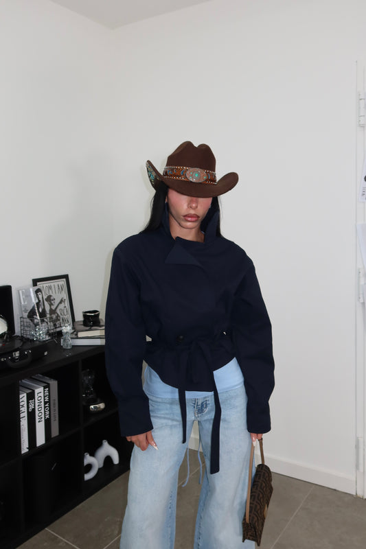 MiniTrench AVVITATO blu