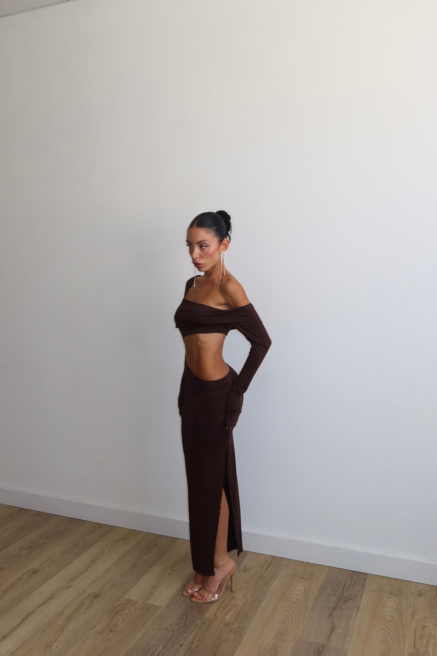 LongDress RENEE' choco