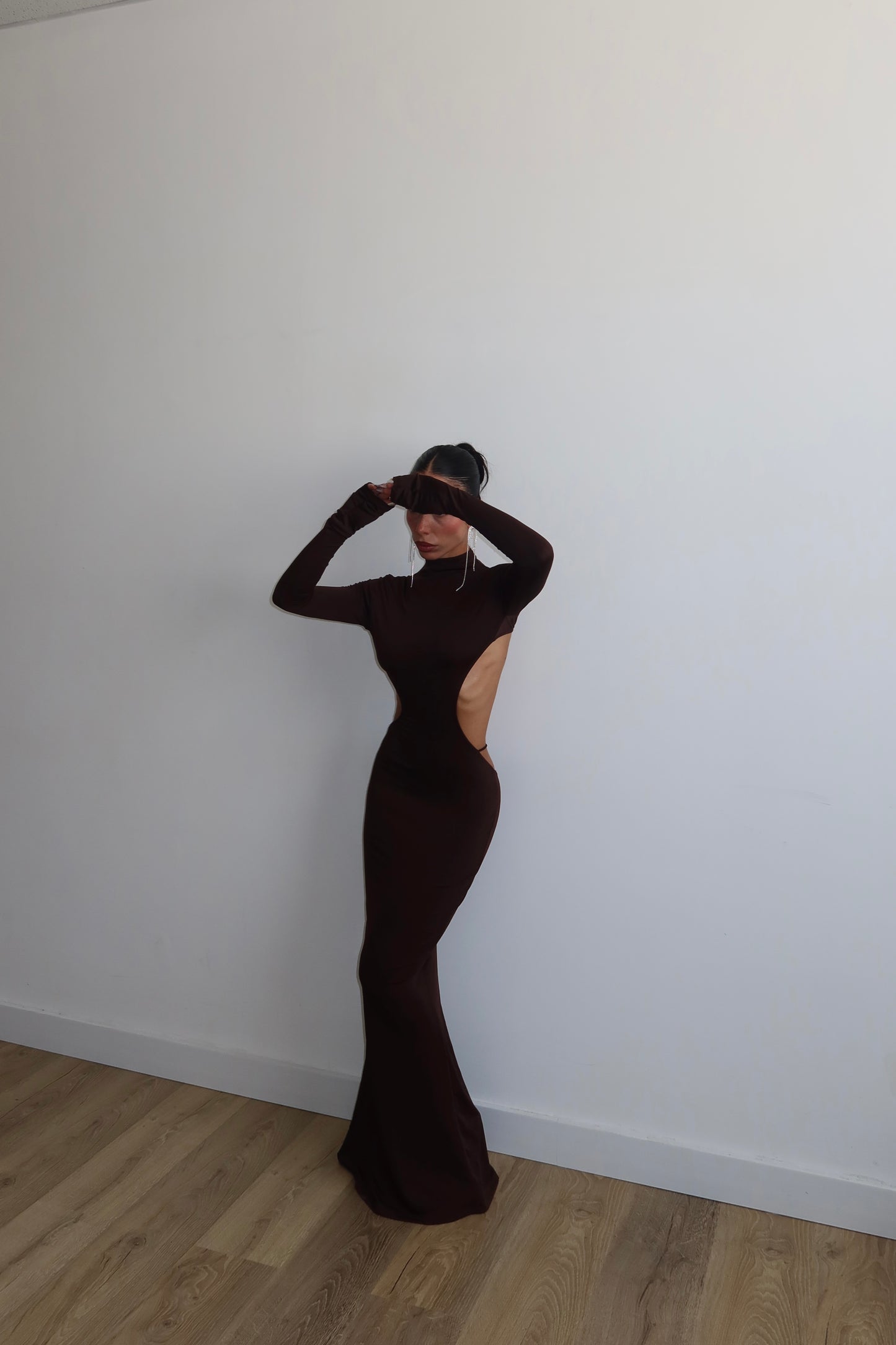 LongDress DOWN choco