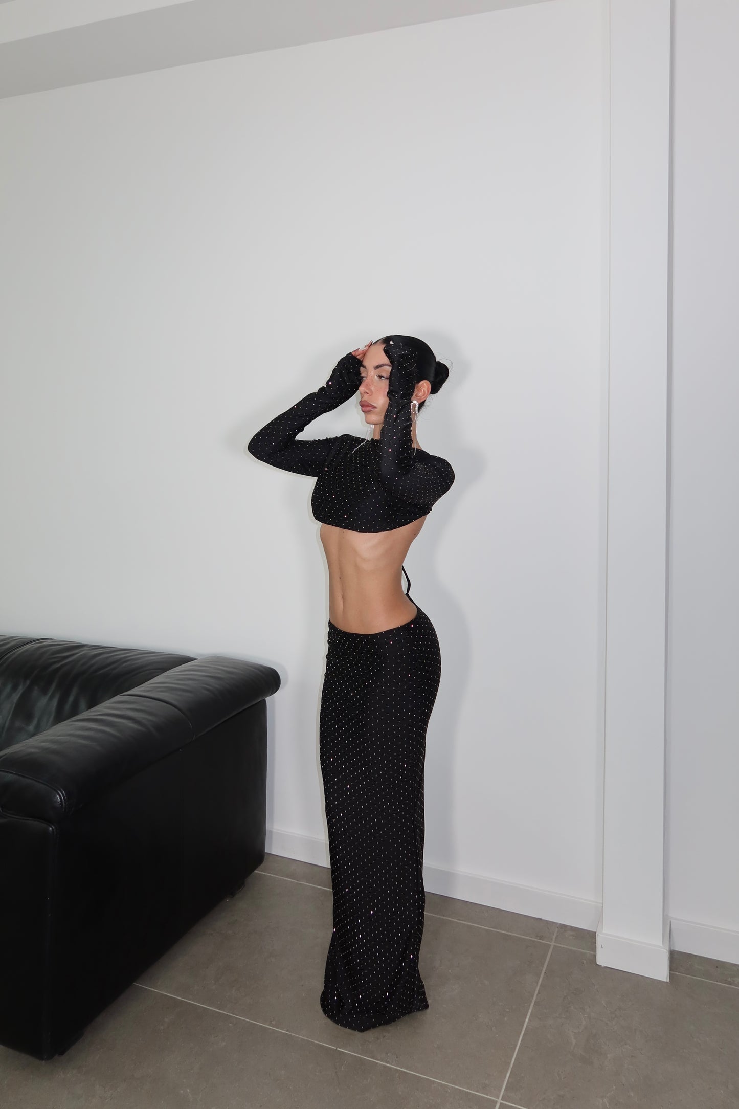 LongDress SHINE ON ME nero