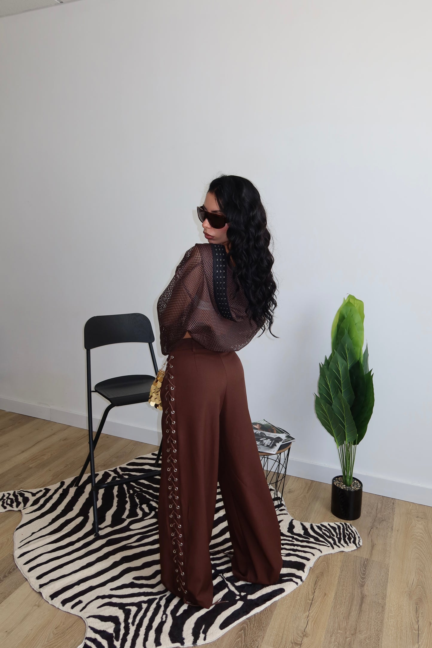Pants STRINGHE choco