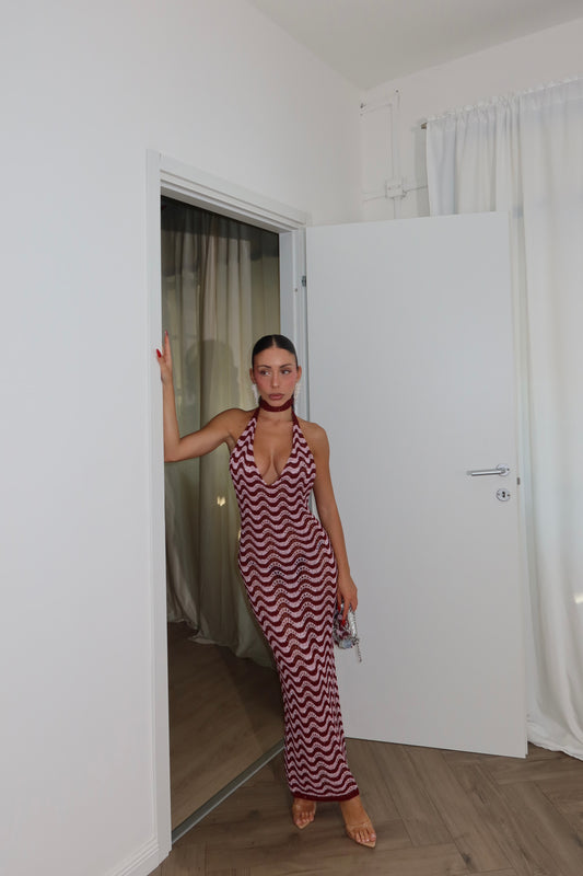 LongDress MANDY wine/rosa