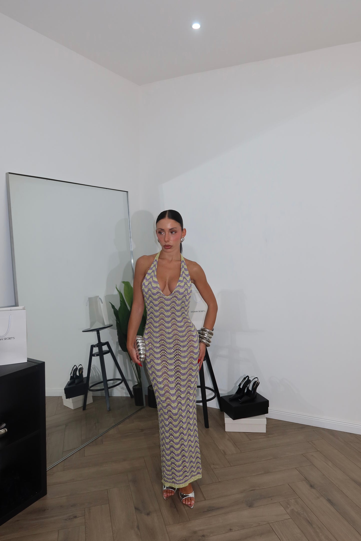 LongDress MANDY oro/lilla