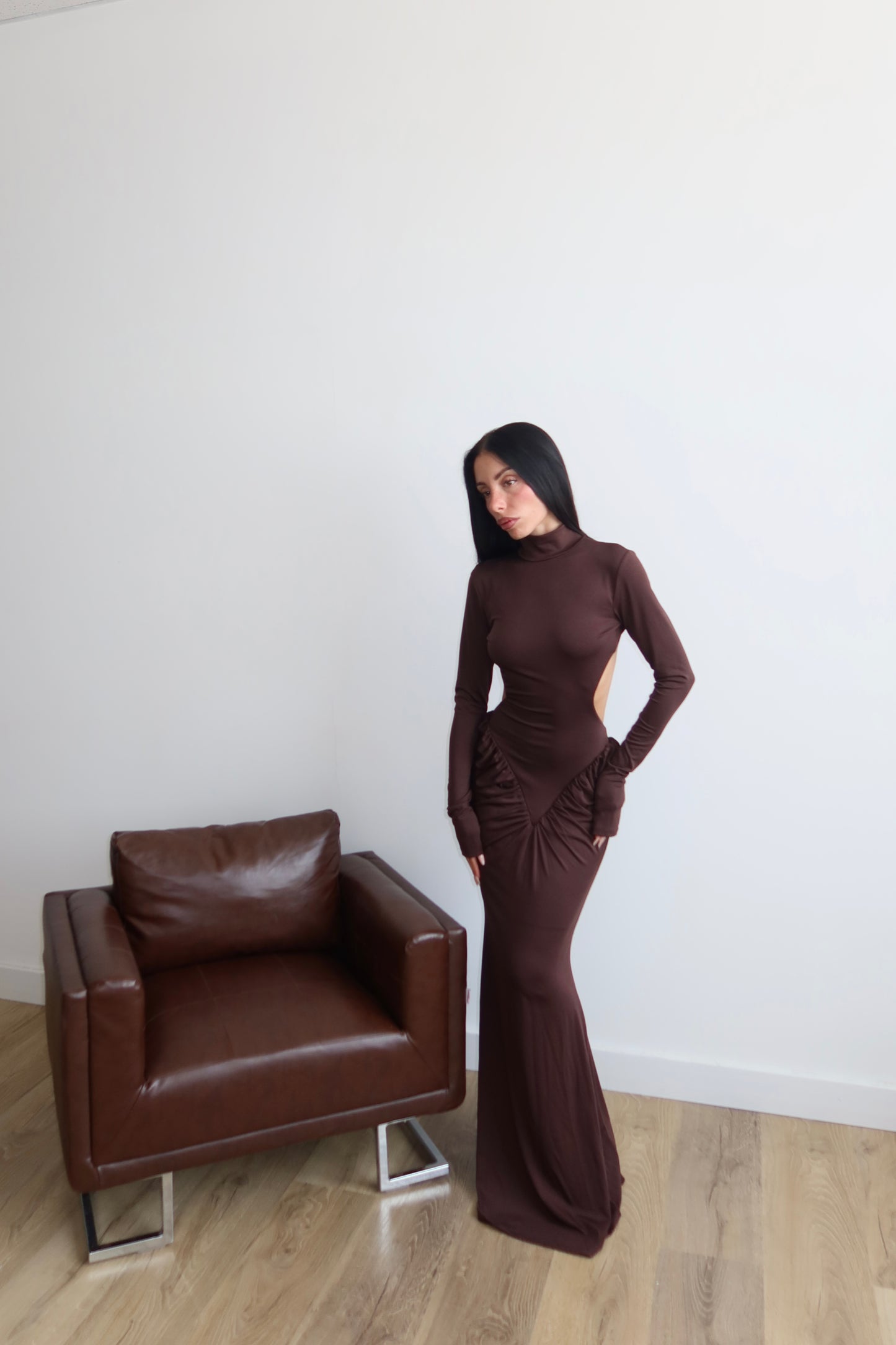 LongDress PALOMA choco