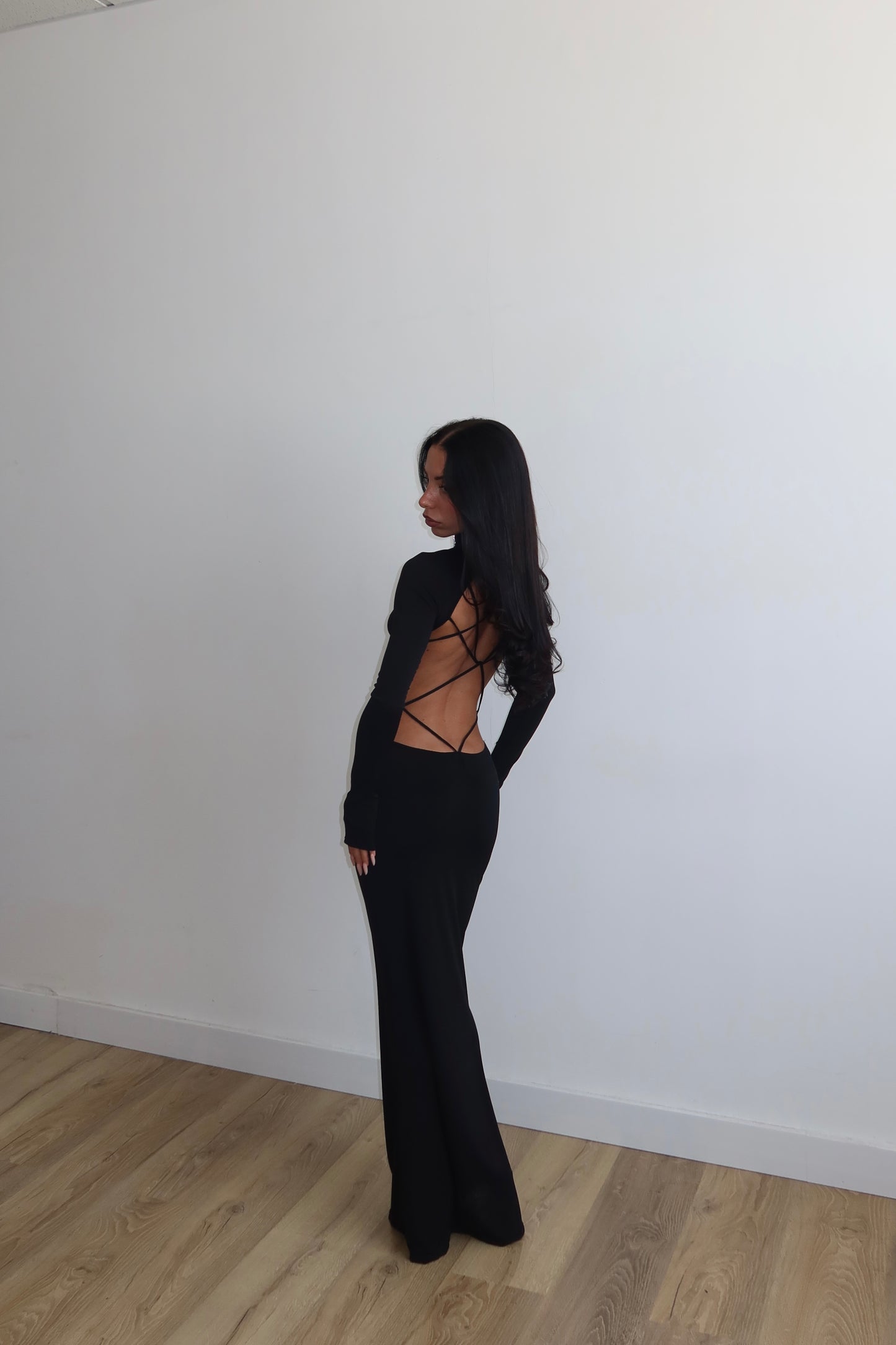 LongDress INTRECCIO nero