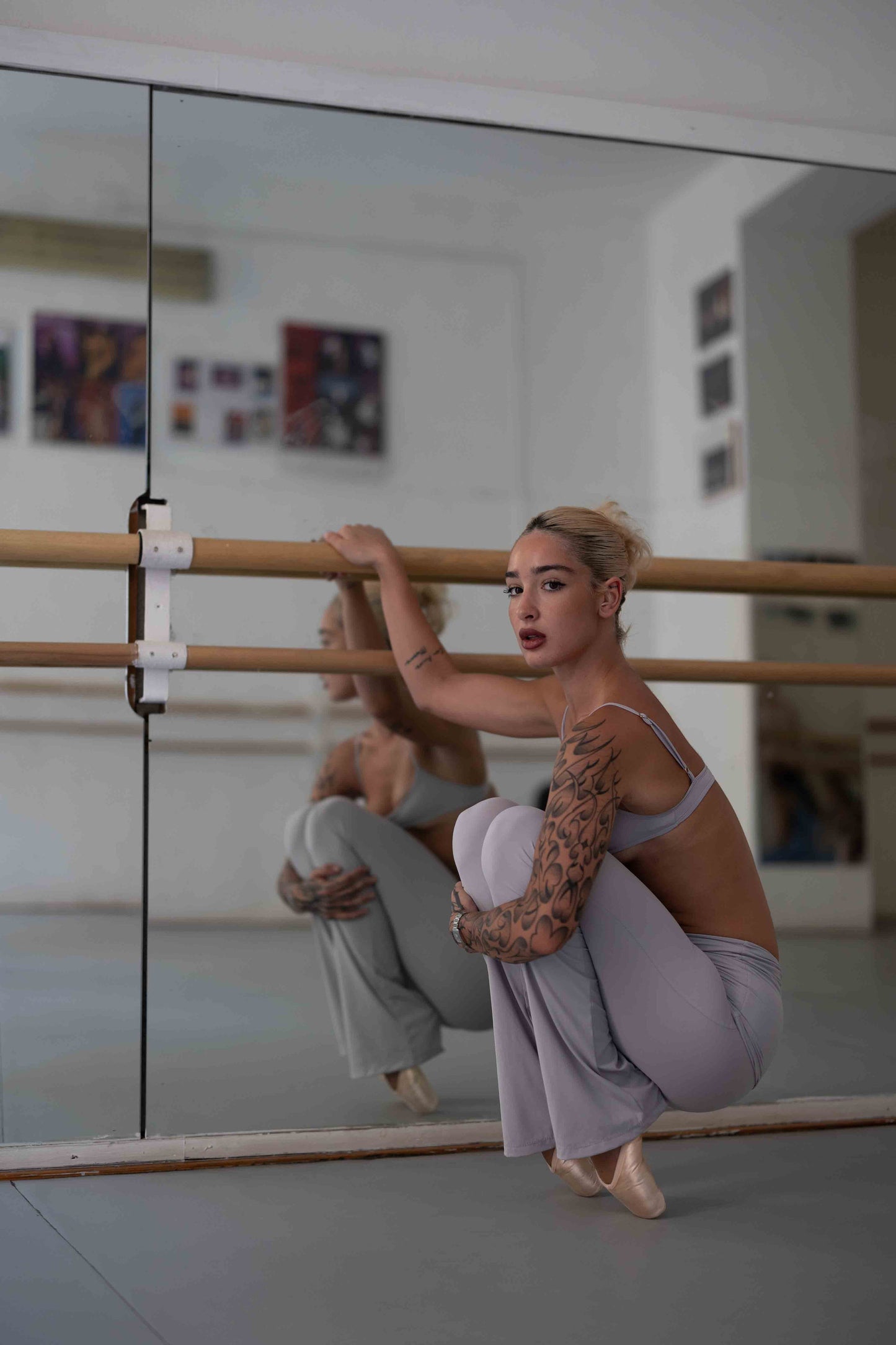 LEGGINGS IMPRESS GRIGIO
