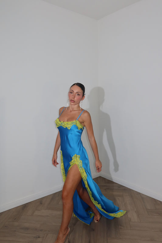 LongDress REINA azzurro